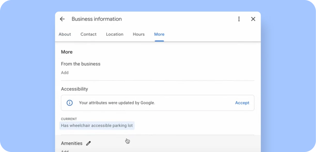 Select all relevant attributes to make your profile more complete and searchable