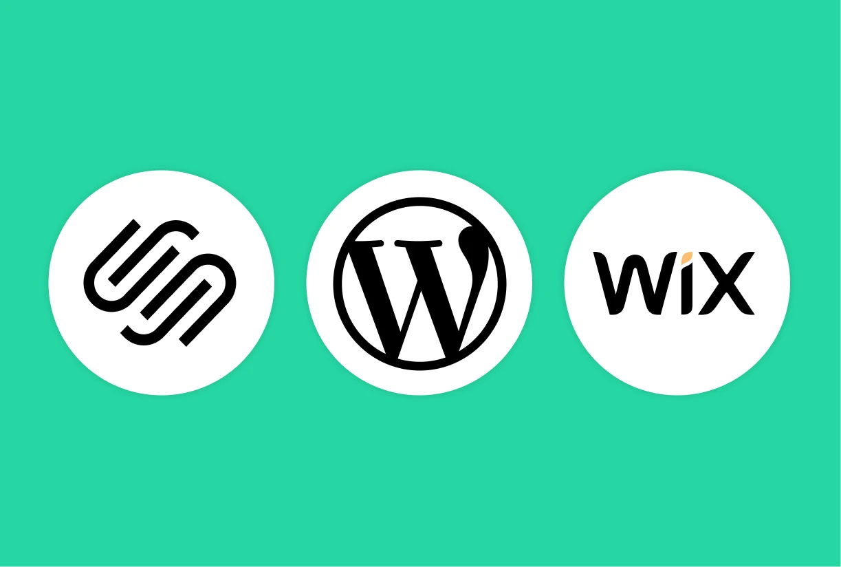 Goodshuffle Pro's top recommendations for rental website builders: Squarespace, WordPress, and Wix.